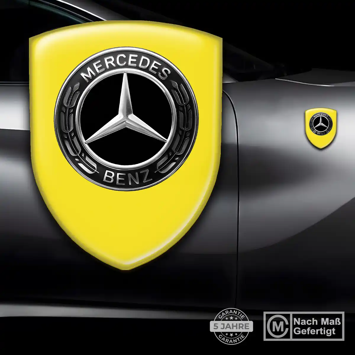 Mercedes Wappen Emblem Aufkleber Auto Premiumqualität