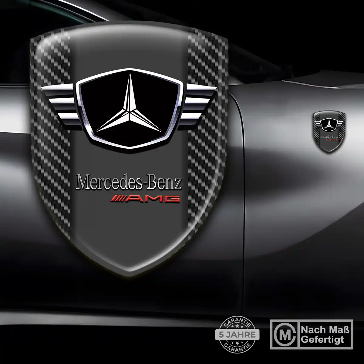 Mercedes Wappen Emblem Aufkleber Auto Stilvolles Design