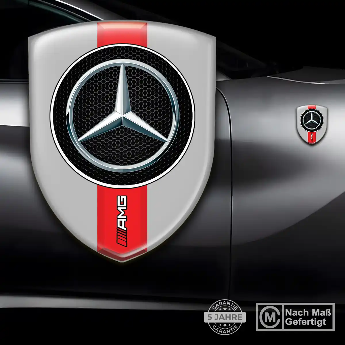 Mercedes Wappen Emblem Aufkleber Hohe Qualität