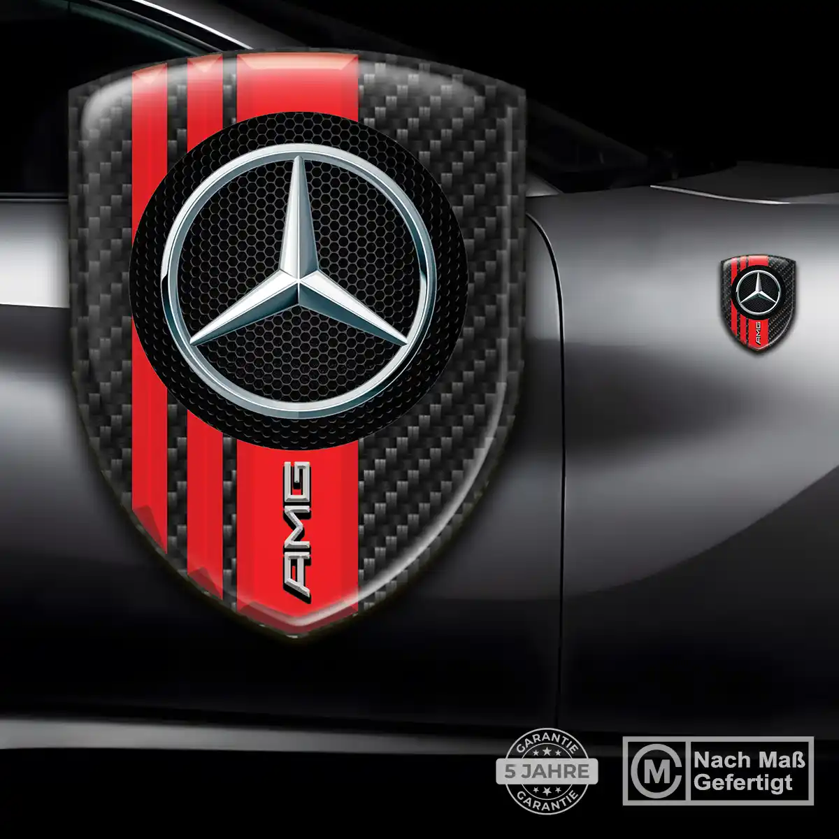 Mercedes Wappen Emblem Aufkleber Luxus-Edition