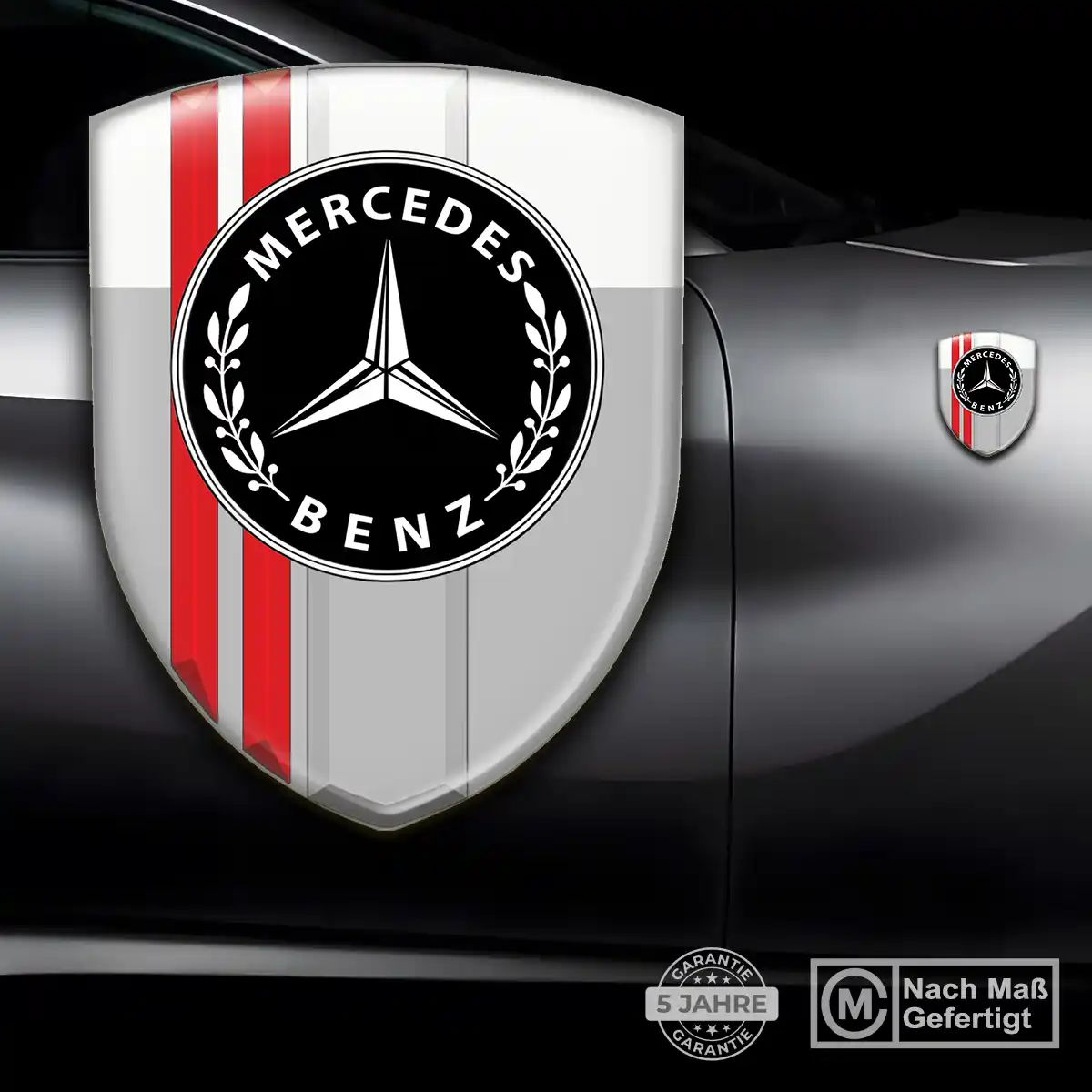 Mercedes Wappen Emblem Aufkleber Premiumqualität