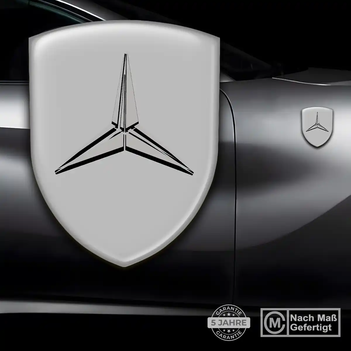 Mercedes Wappen Emblem Aufkleber Stilvolles Design
