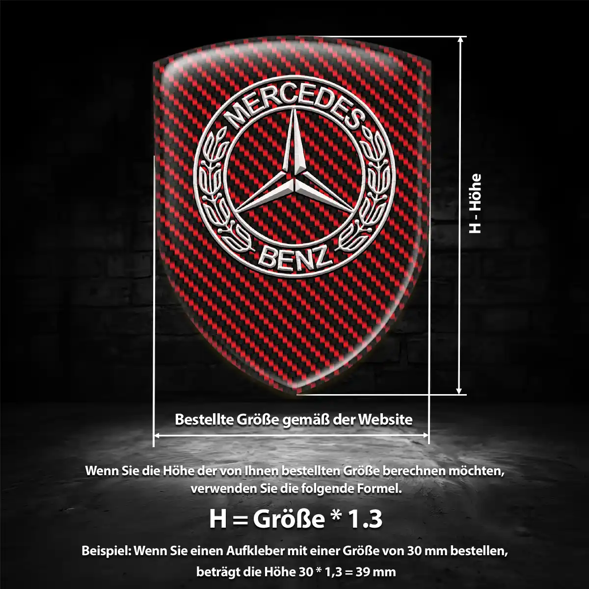 Mercedes Wappen Emblem Auto Hohe Qualität