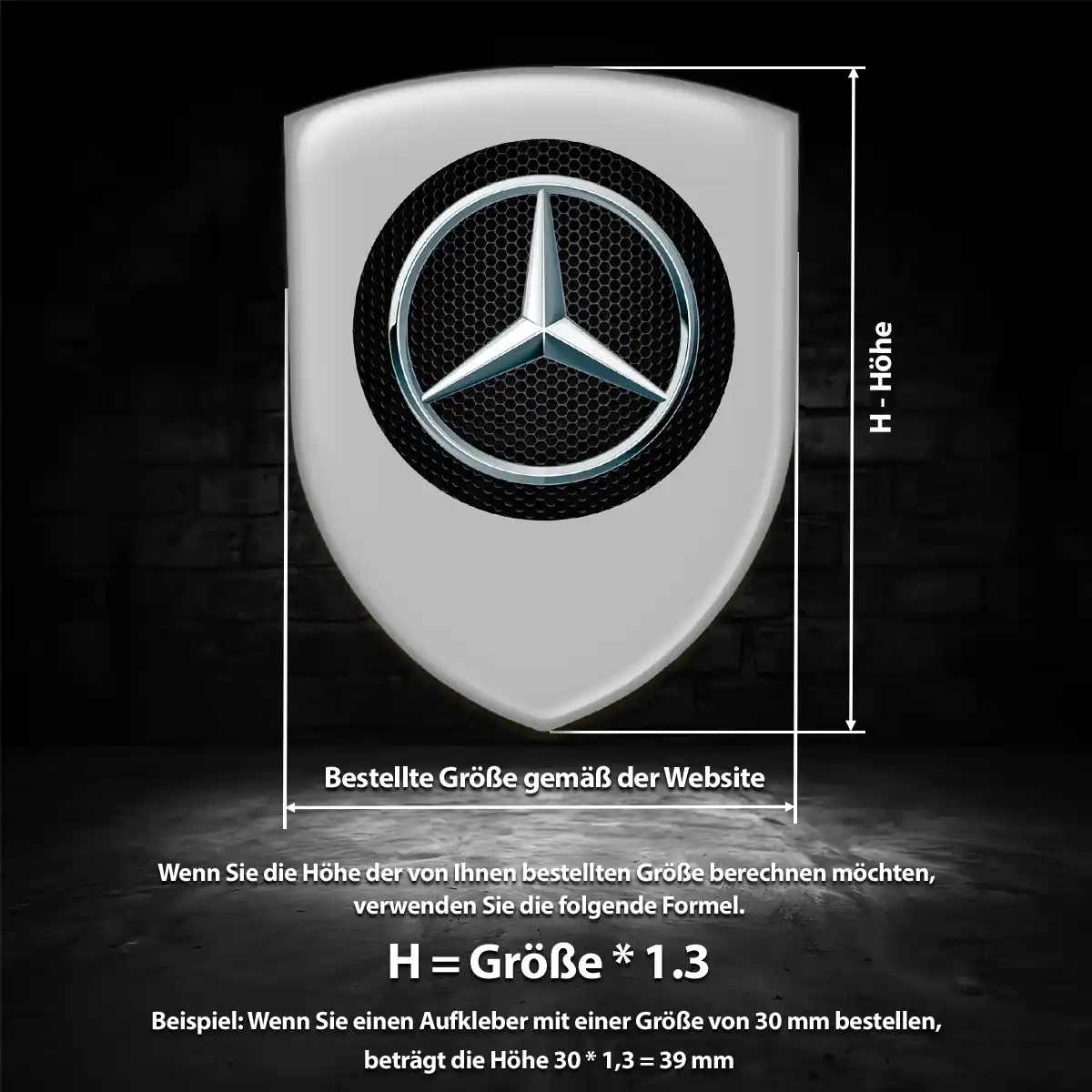 Mercedes Wappen Emblem Auto Limitierte Auflage