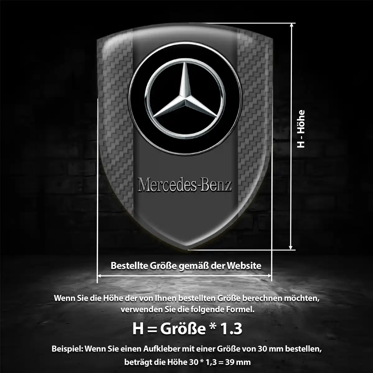 Mercedes Wappen Emblem Auto Stilvolles Design