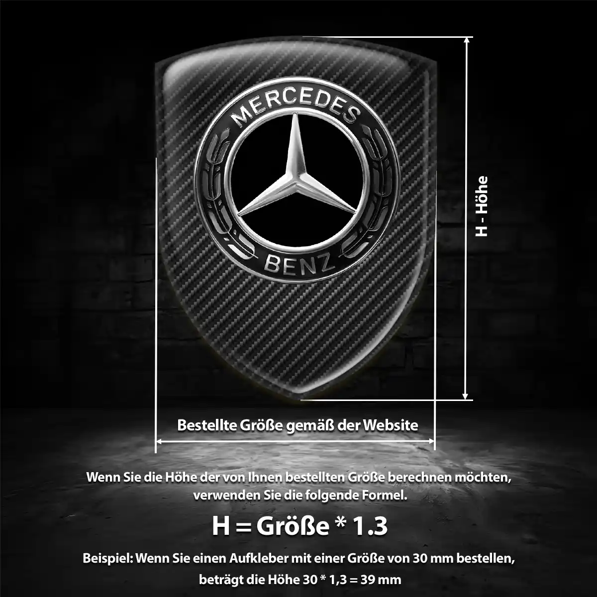 Mercedes Wappen Emblem Luxus-Edition