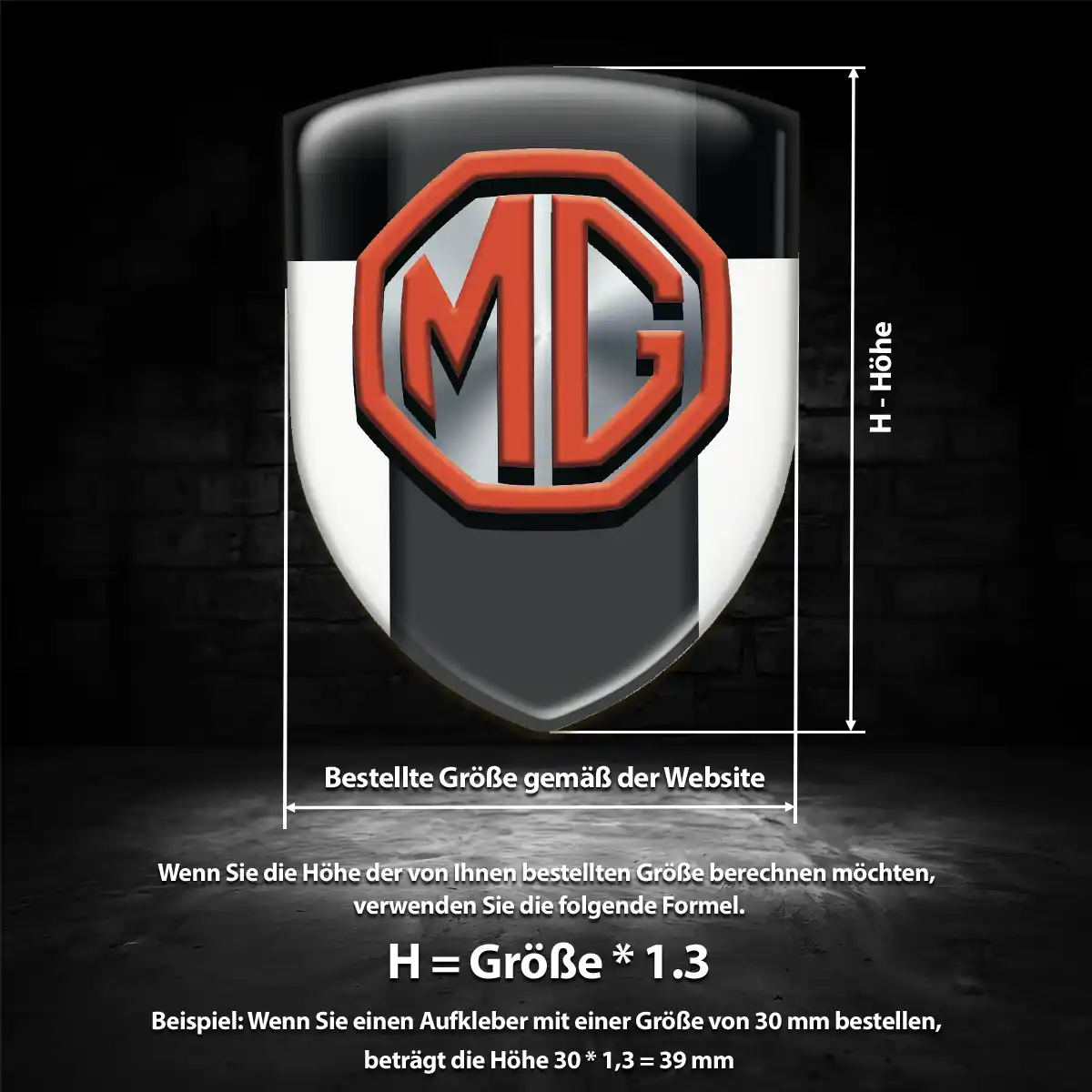 MG 3D Gel Aufkleber Ausdrucksstarkes Design