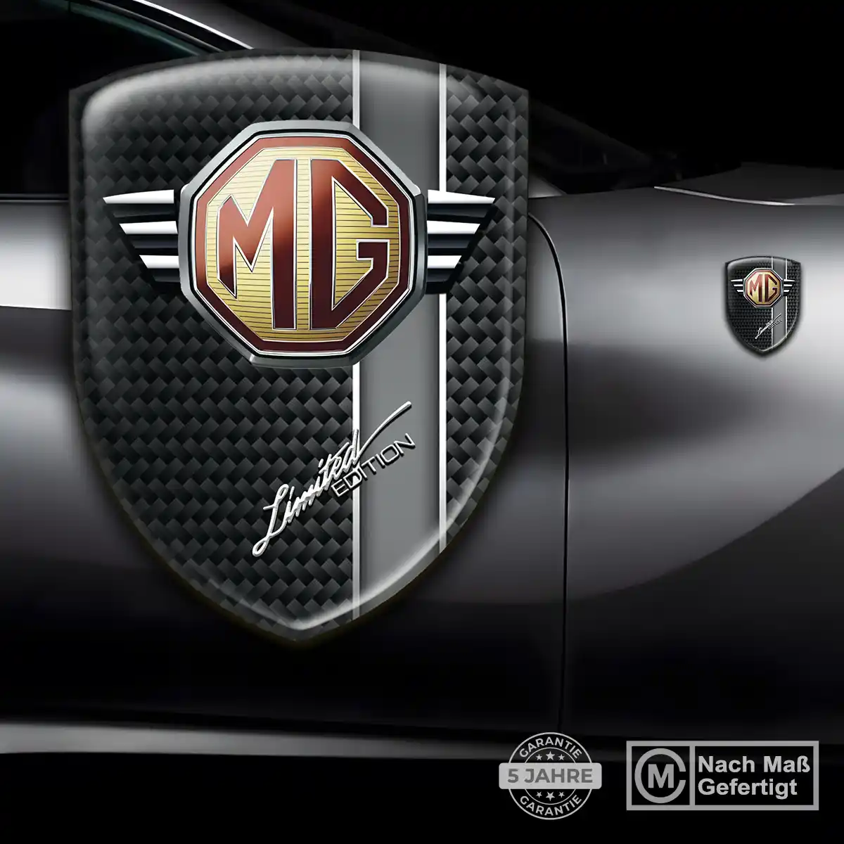 MG 3D Gel Aufkleber Auto Edles Design