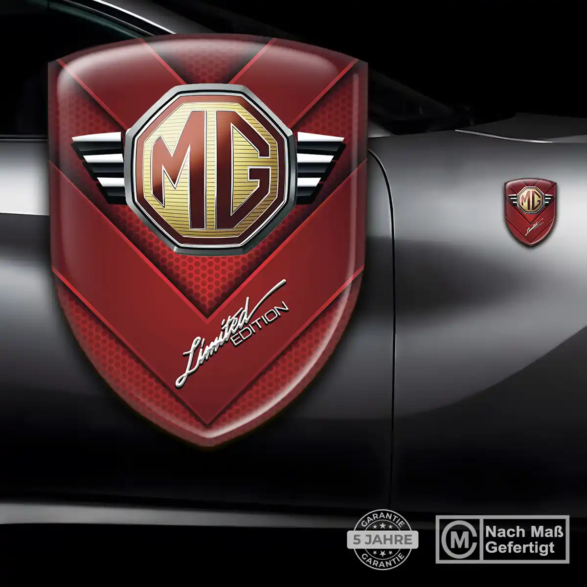 MG 3D Gel Aufkleber Auto Elegantes Design
