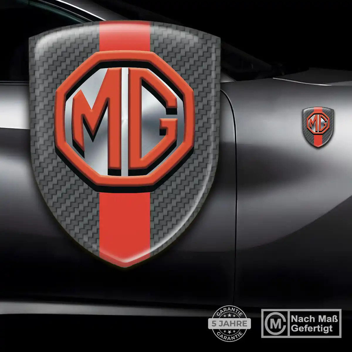 MG 3D Gel Aufkleber Emblem Anspruchsvolles Design