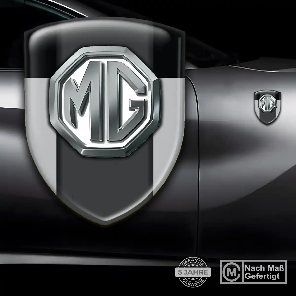 MG 3D Gel Aufkleber Emblem Edles Design