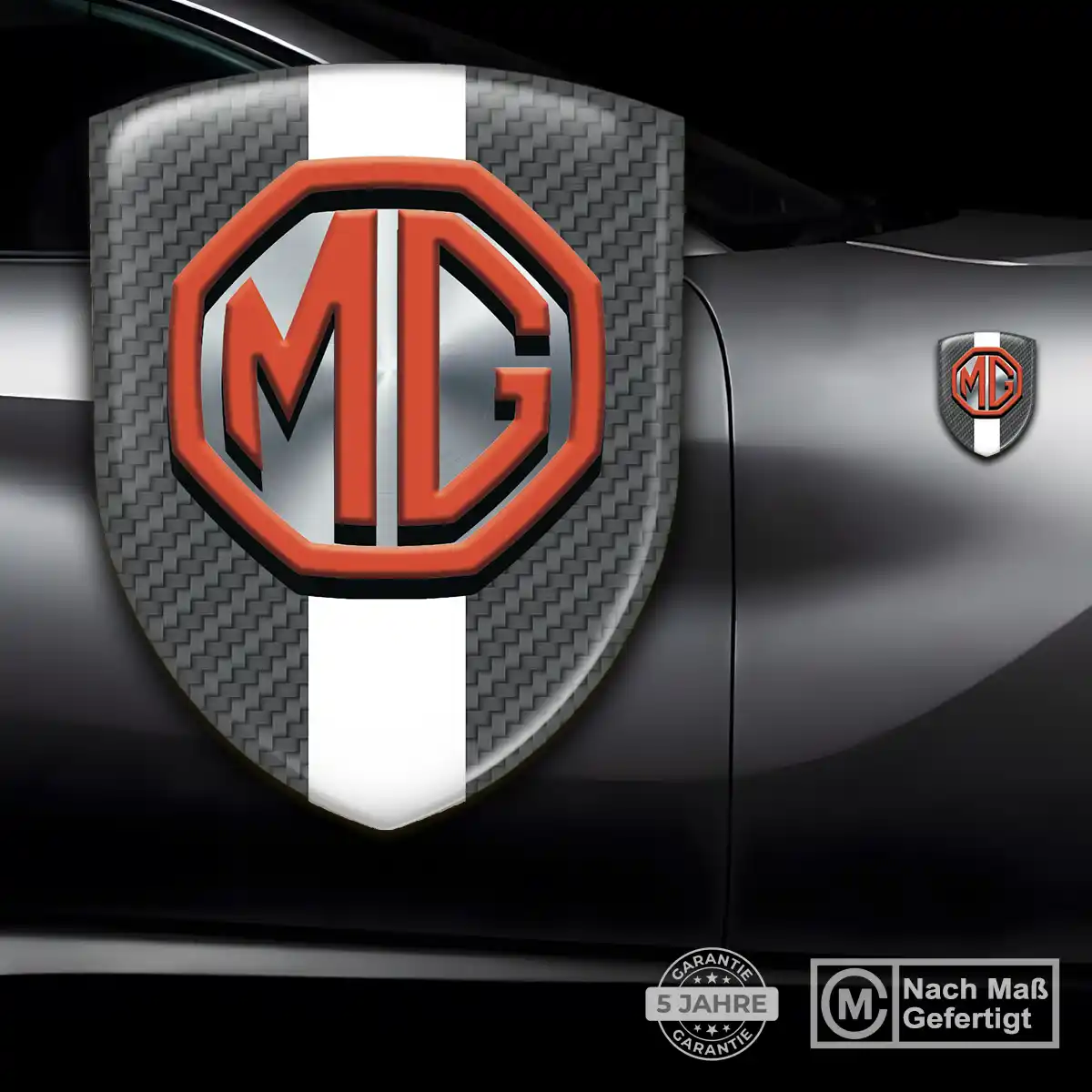 MG 3D Gel Aufkleber Emblem Elegantes Design