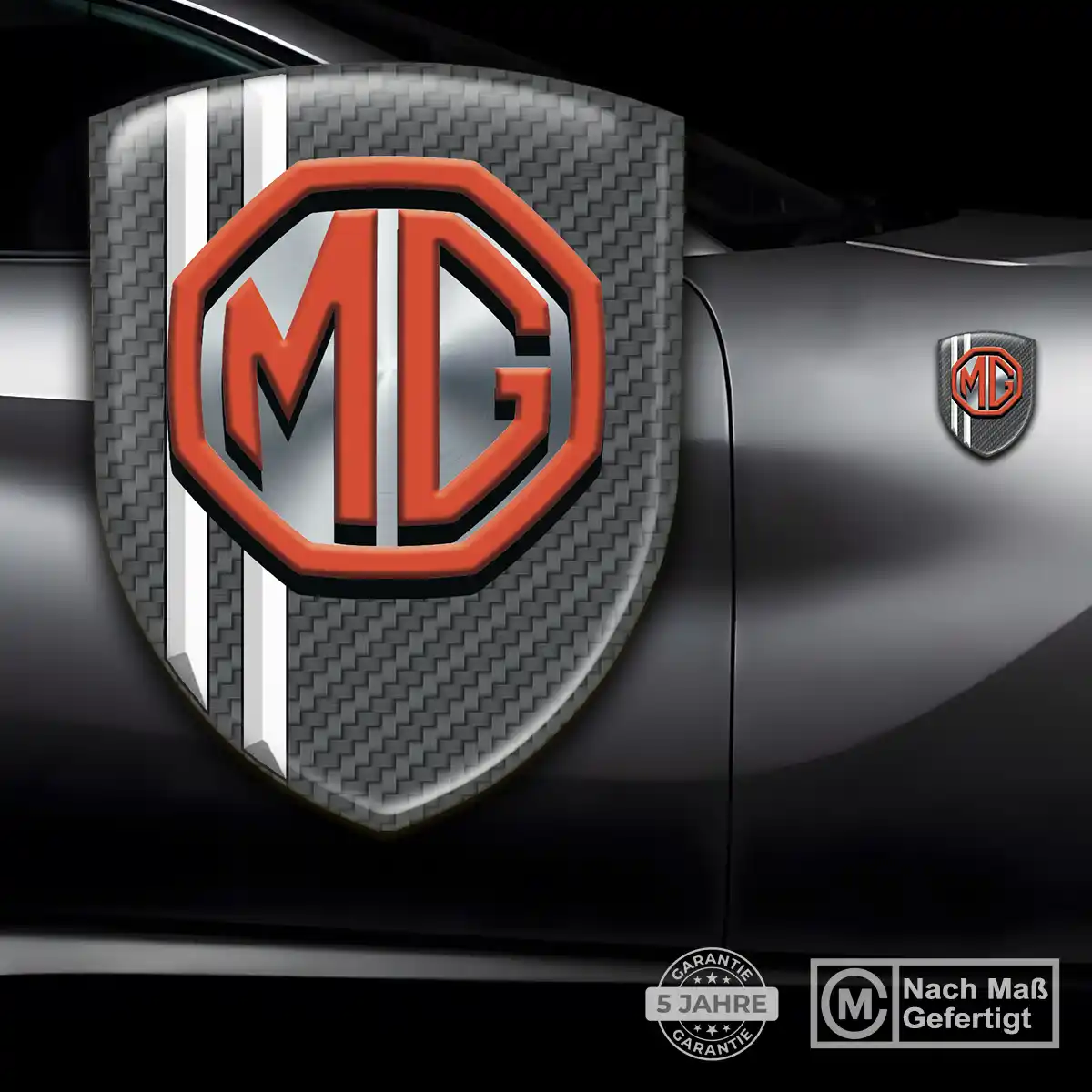 MG 3D Gel Aufkleber Emblem Stilvolles Design