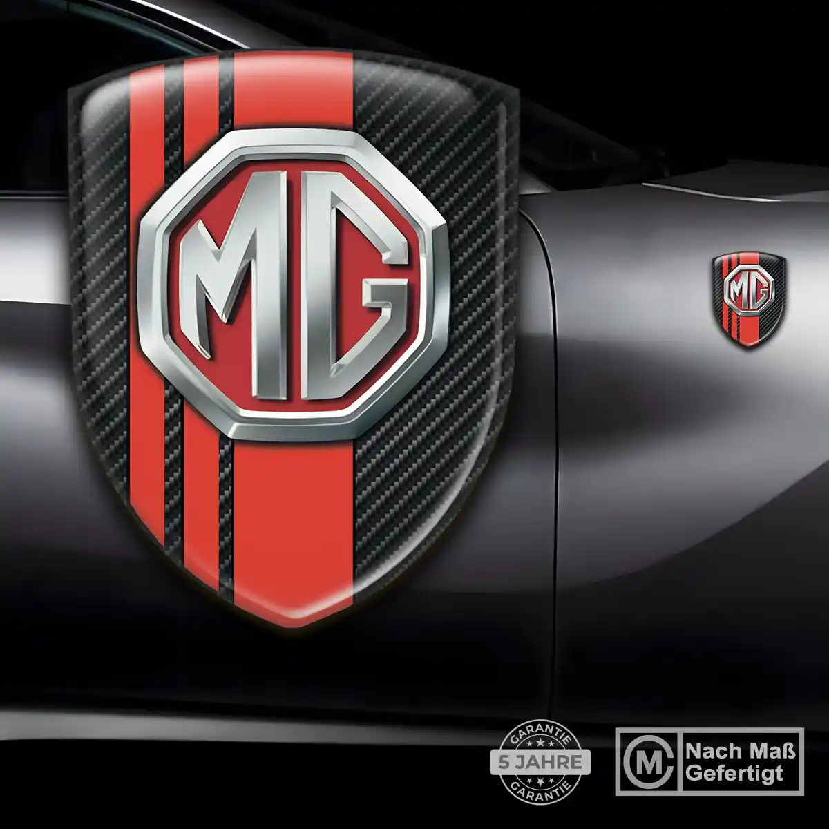 MG 3D Gel Aufkleber Embleme Anspruchsvolles Design