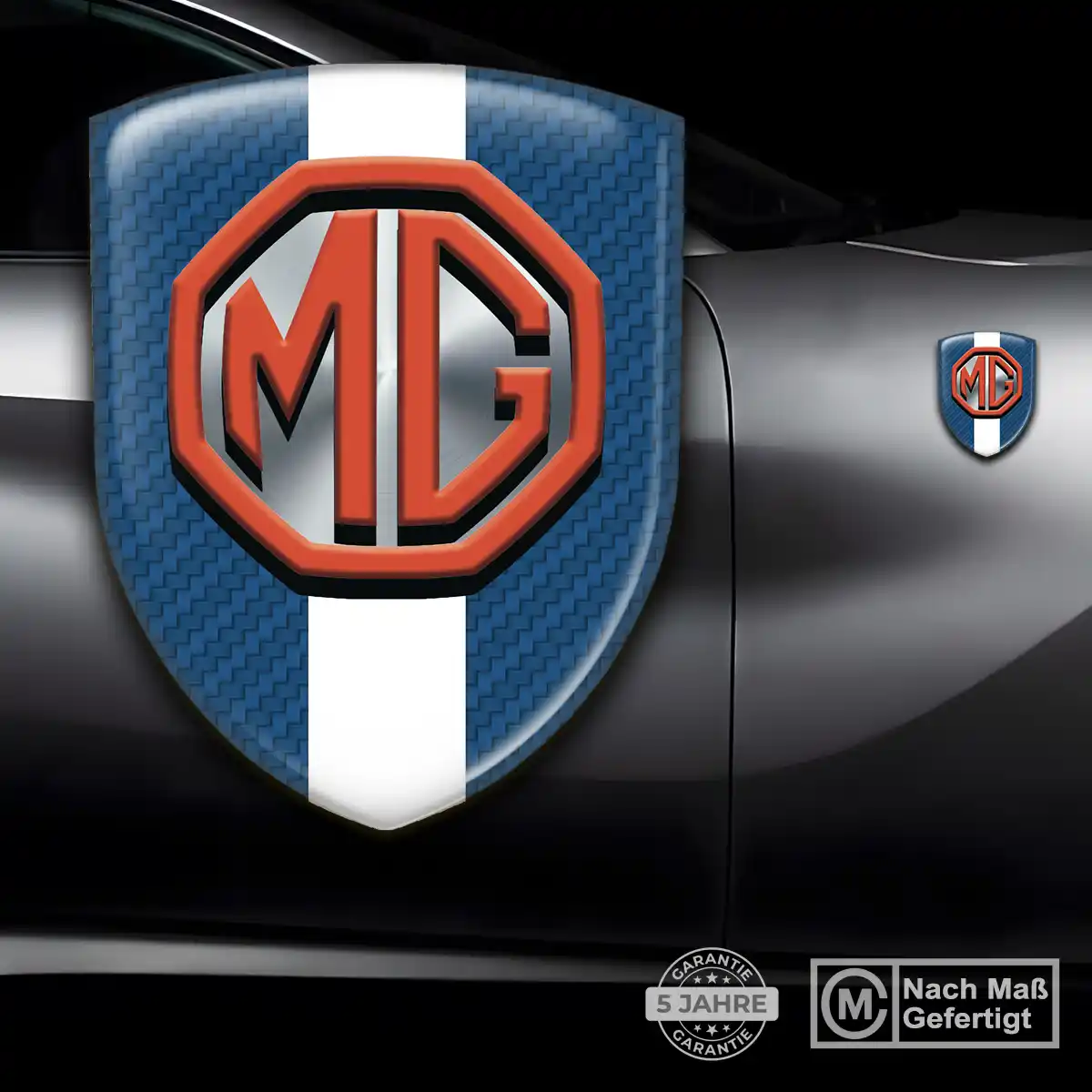 MG 3D Gel Aufkleber Embleme Auto Elegantes Design