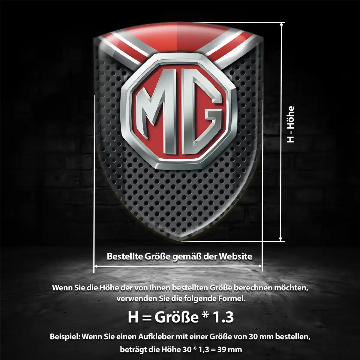MG 3D Gel Aufkleber Embleme Auto Hohe Qualität