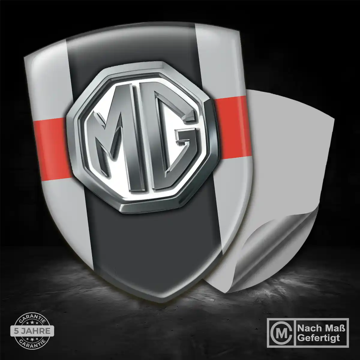 MG 3D Gel Aufkleber Embleme Auto Markenedition