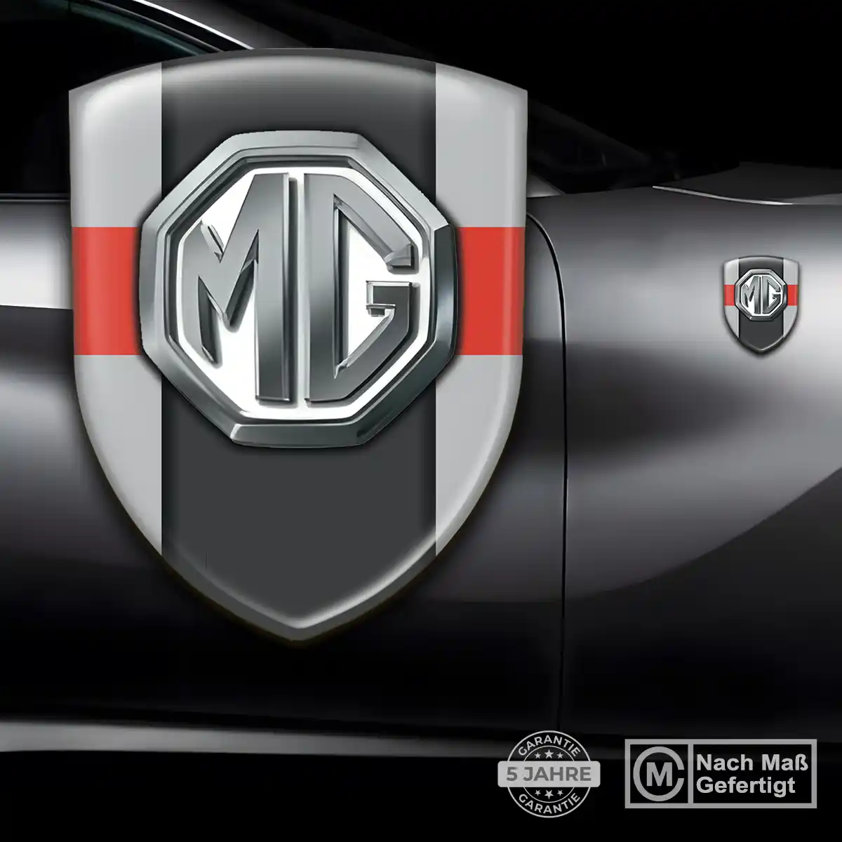 MG 3D Gel Aufkleber Embleme Auto Markenedition