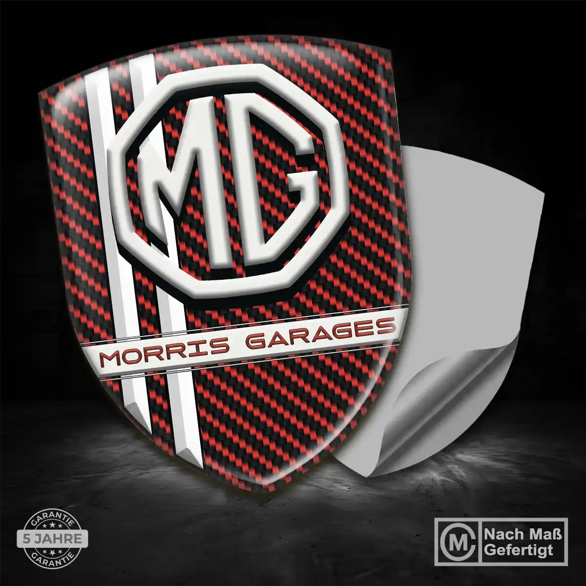 MG 3D Gel Aufkleber Embleme Edles Design