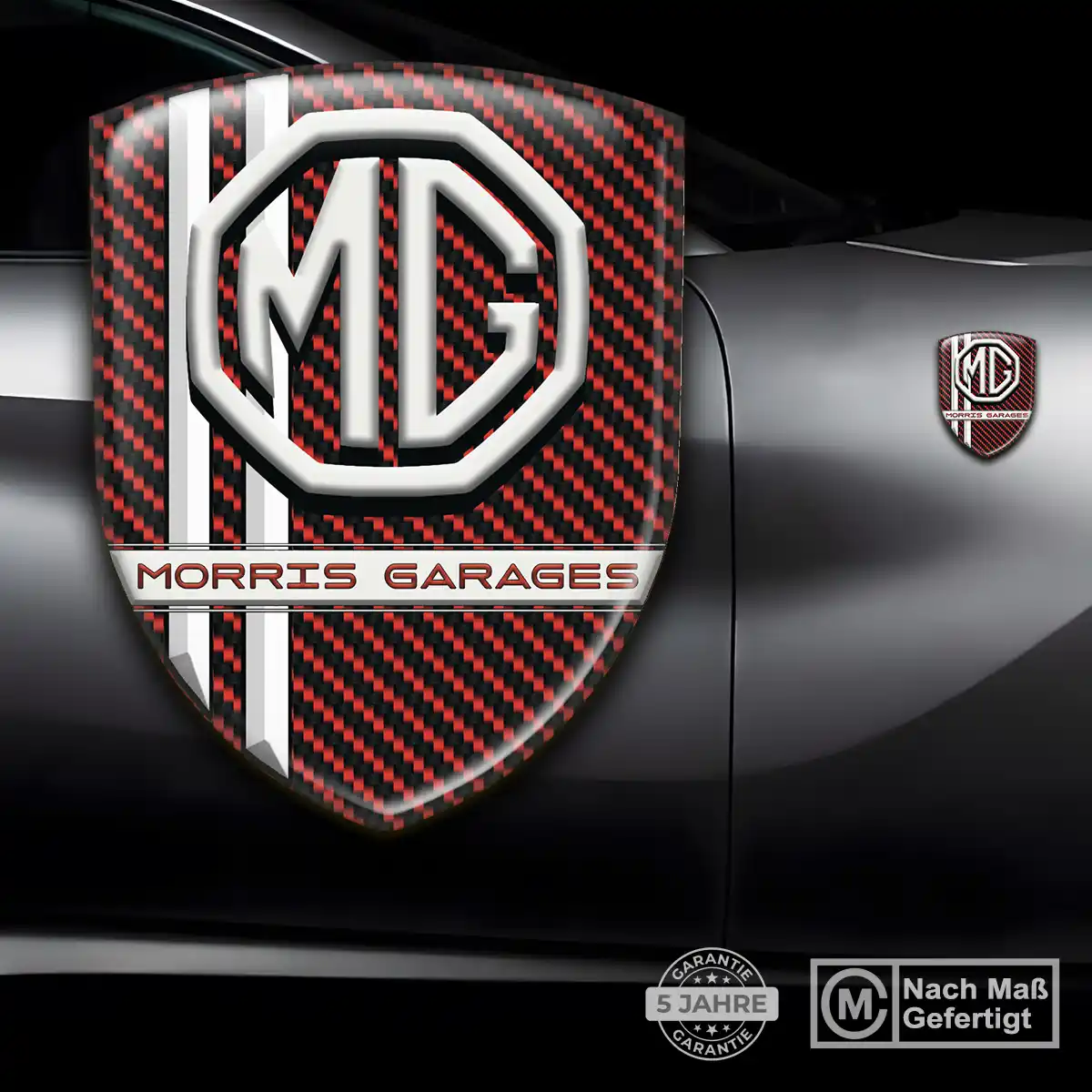 MG 3D Gel Aufkleber Embleme Edles Design