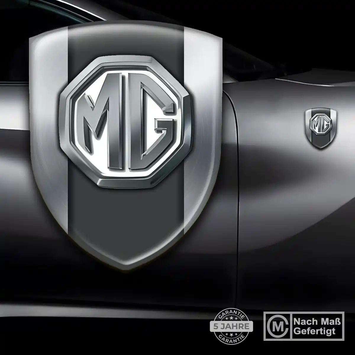 MG 3D Gel Aufkleber Embleme Elegantes Design