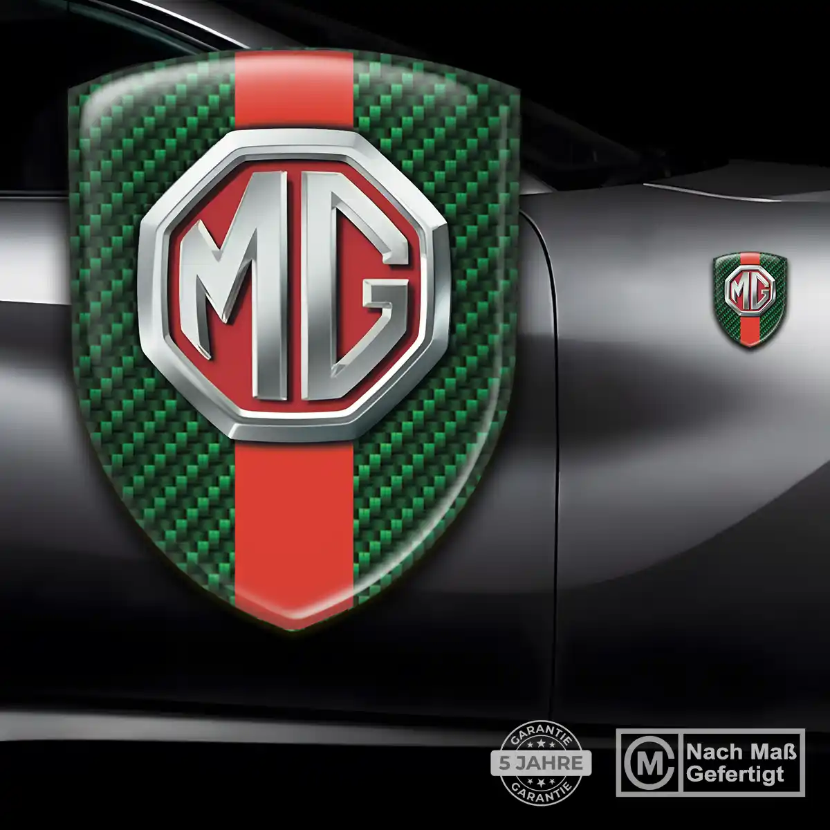 MG 3D Gel Aufkleber Embleme Hochwertiges Harz