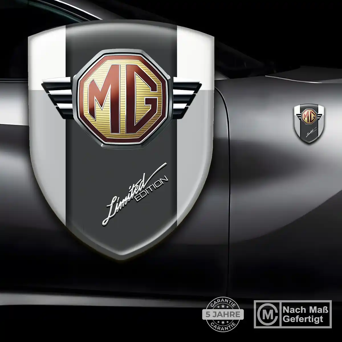 MG 3D Gel Aufkleber Embleme Markenedition
