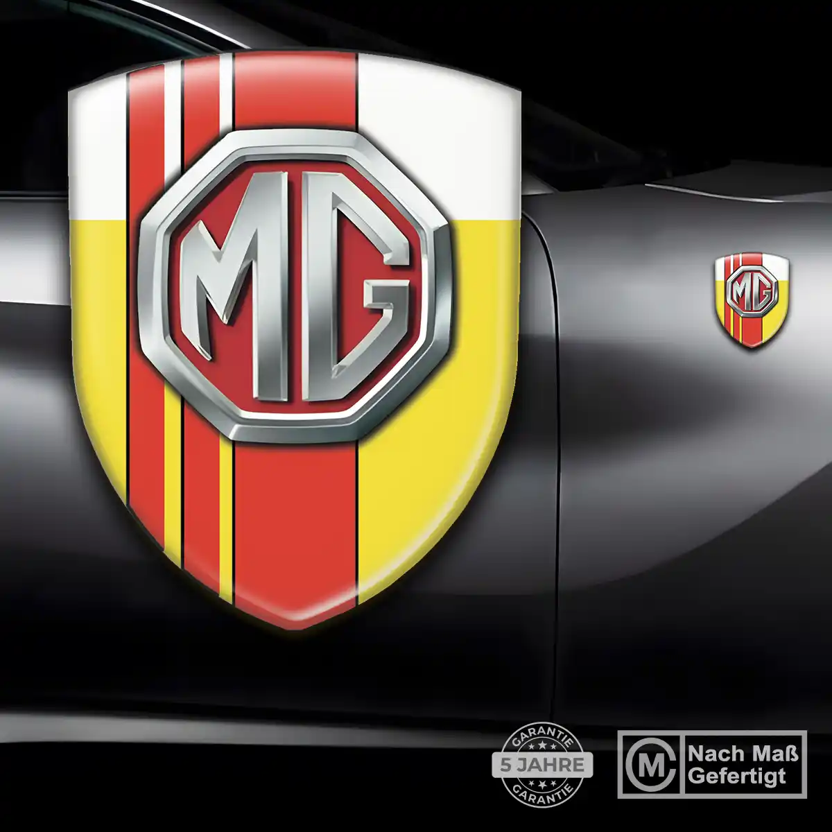 MG 3D Gel Aufkleber Embleme Modernes Design