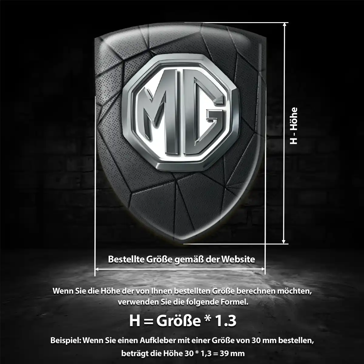 MG 3D Gel Aufkleber Embleme Tuningfahrzeug