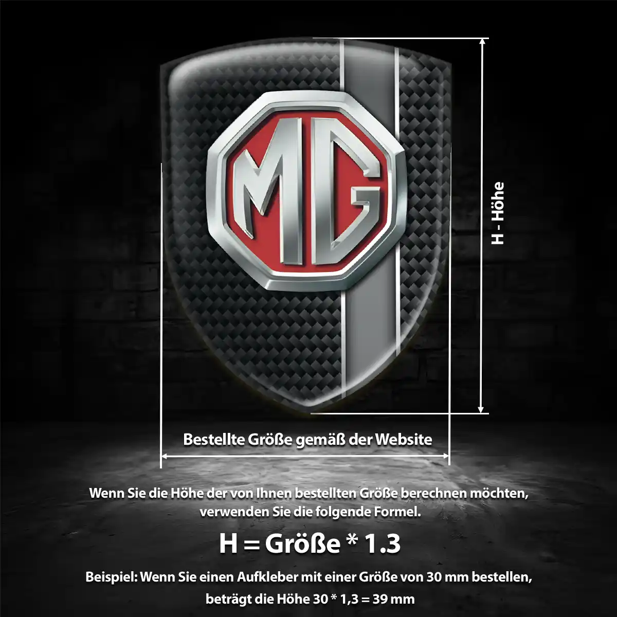 MG 3D Gel Aufkleber Hohe Qualität