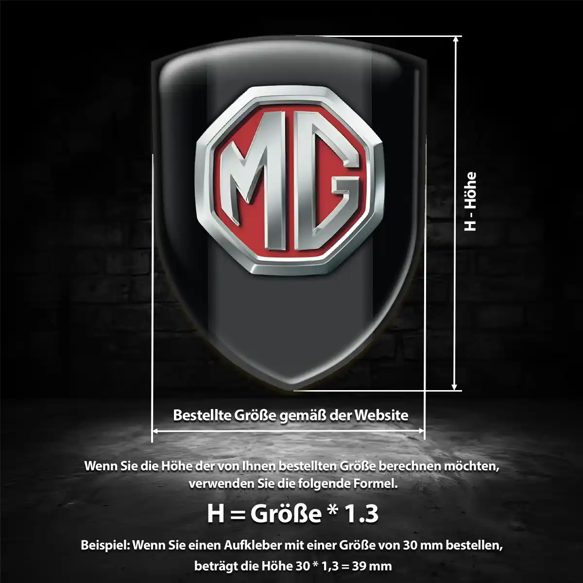 MG 3D Gel Aufkleber Limitierte Auflage