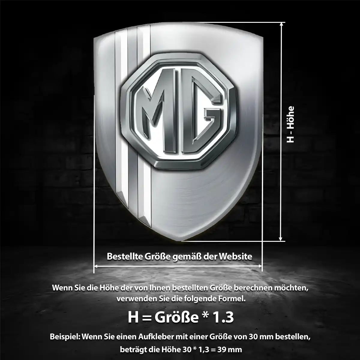 MG 3D Gel Aufkleber Luxus-Edition