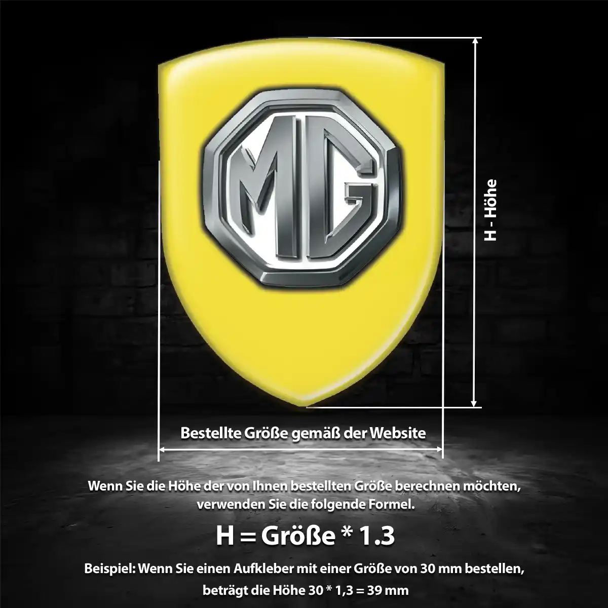 MG 3D Gel Aufkleber Markenedition