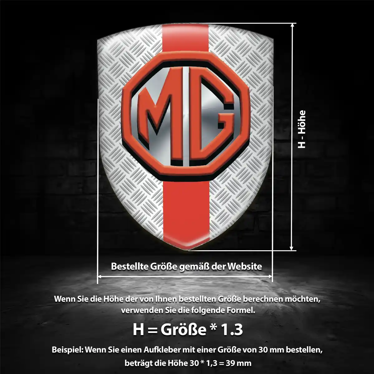 MG 3D Gel Aufkleber Premium-Edition