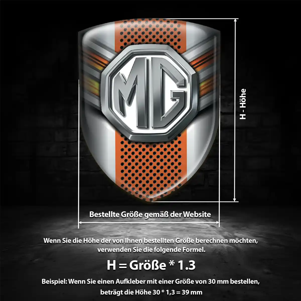 MG 3D Gel Aufkleber Silikon Anspruchsvolles Design