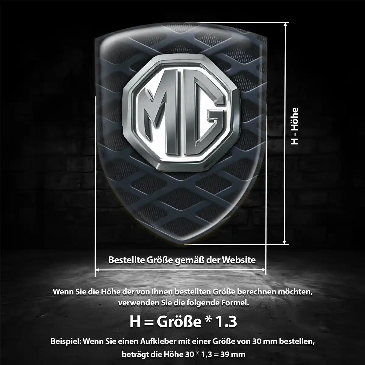 MG 3D Gel Aufkleber Silikon Ausdrucksstarkes Design