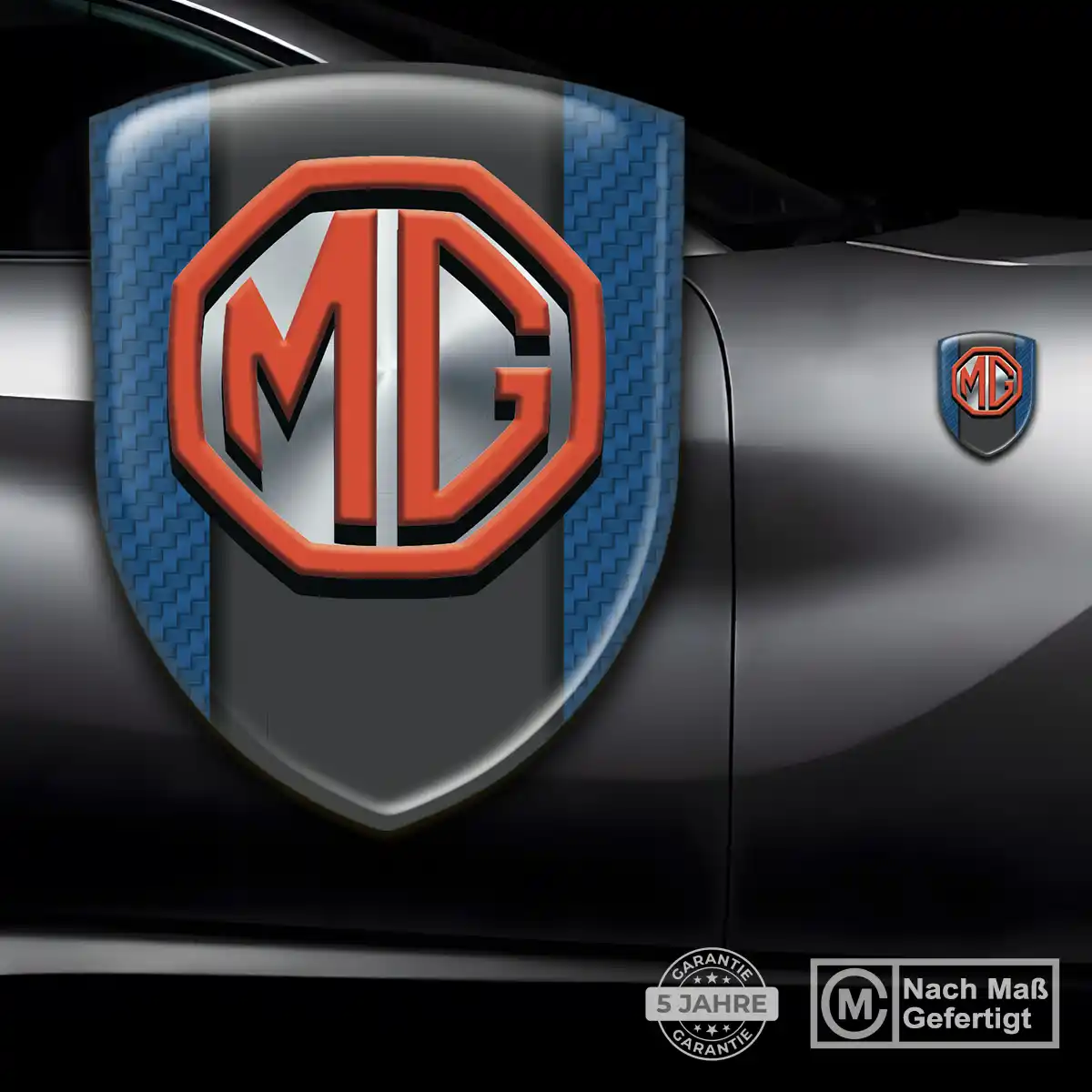 MG 3D Gel Aufkleber Silikon Auto Edles Design
