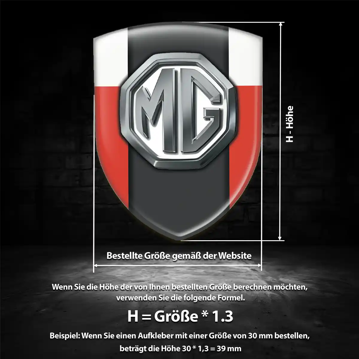 MG 3D Gel Aufkleber Silikon Auto Interieurdesign