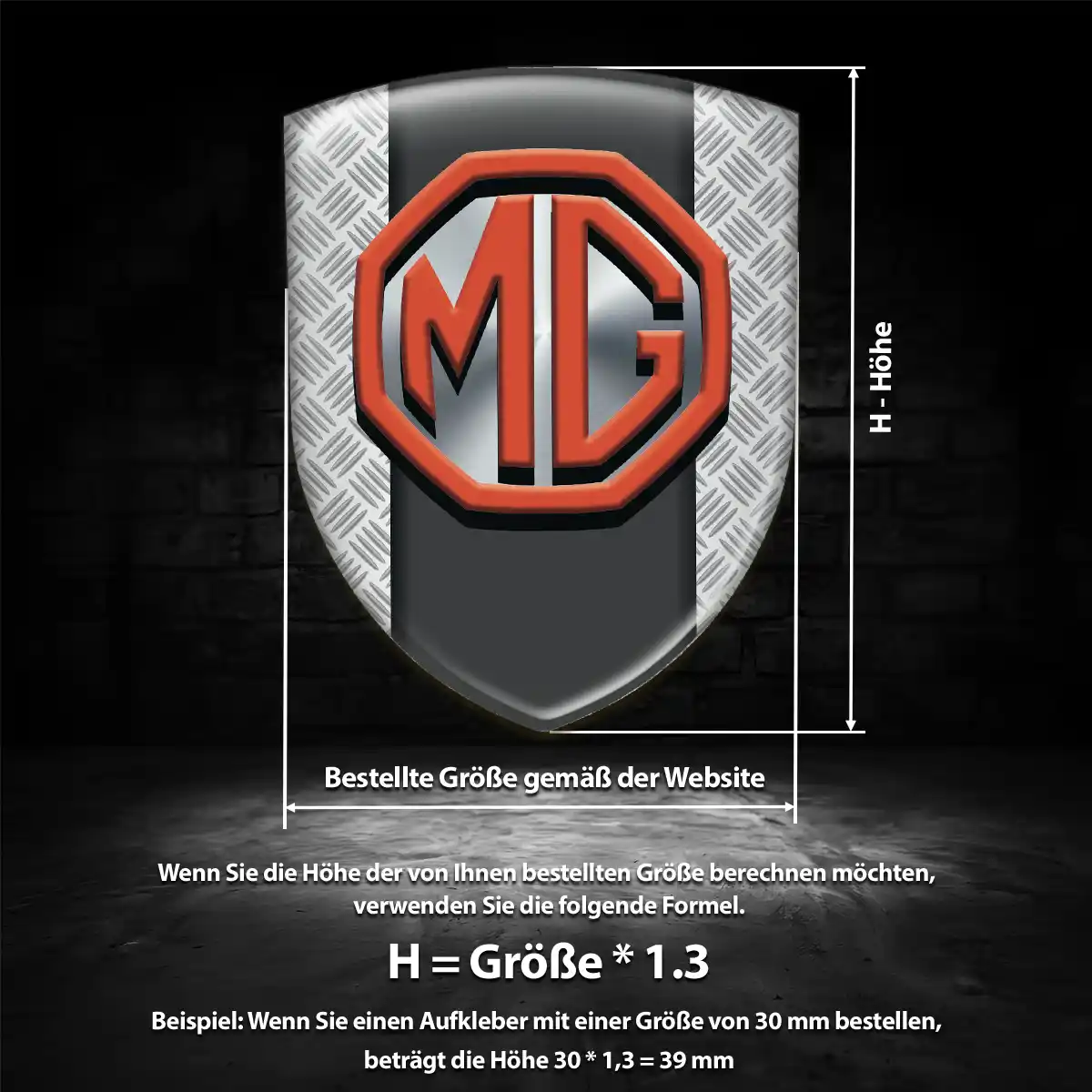 MG 3D Gel Aufkleber Silikon Edles Design