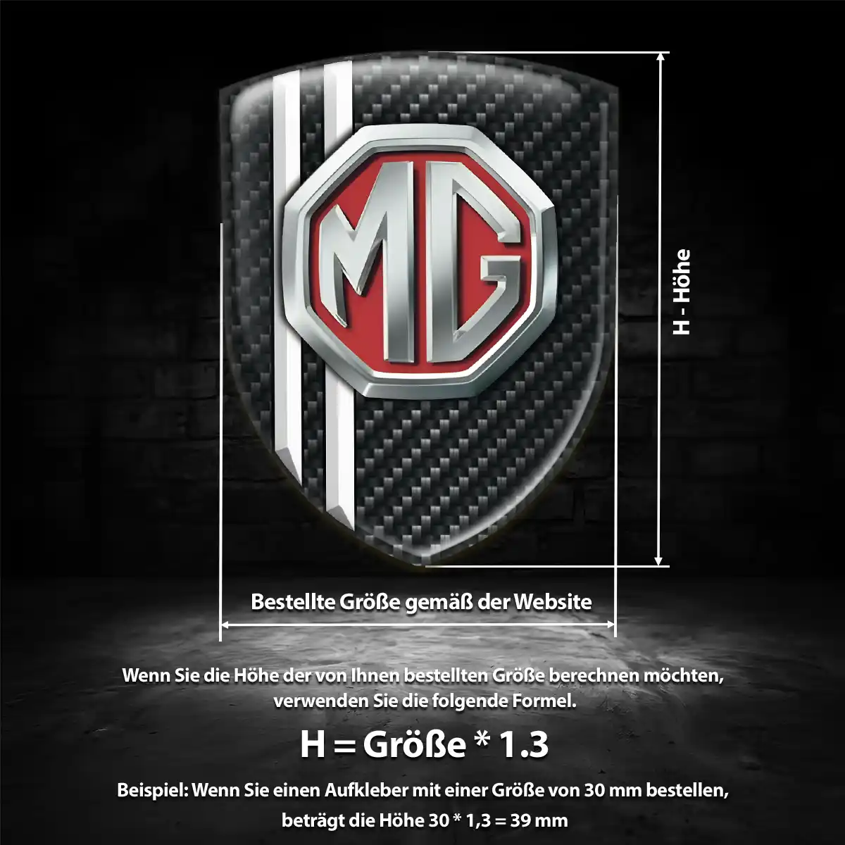 MG 3D Gel Aufkleber Silikon Hohe Qualität
