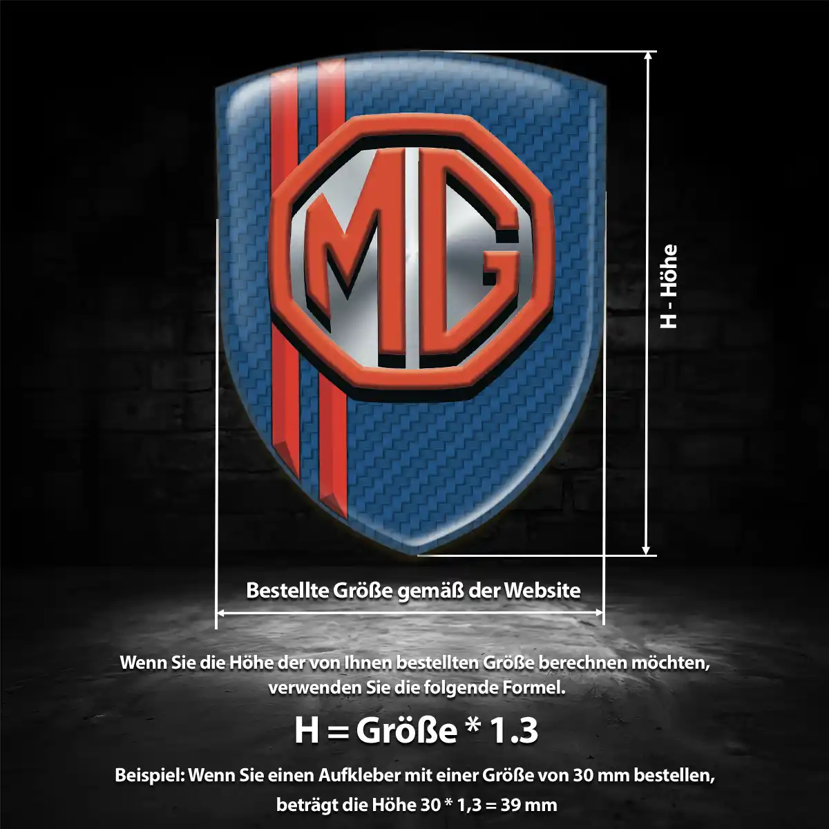 MG 3D Gel Aufkleber Silikon Limitierte Auflage