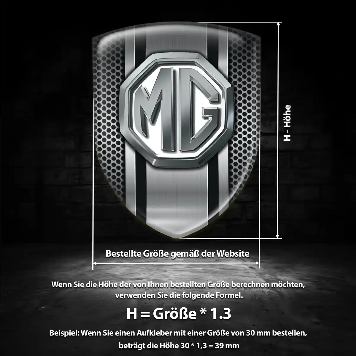 MG 3D Gel Aufkleber Silikon Luxus-Edition