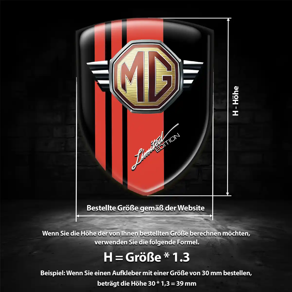 MG 3D Gel Aufkleber Silikon Modernes Design