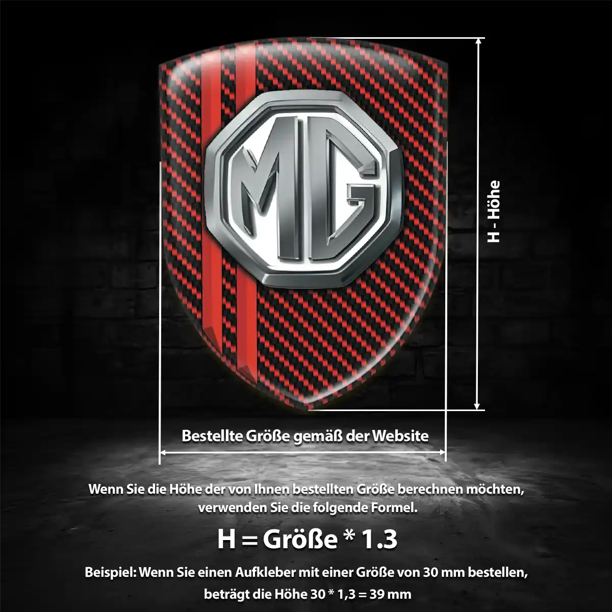 MG 3D Gel Aufkleber Silikon Premiumqualität