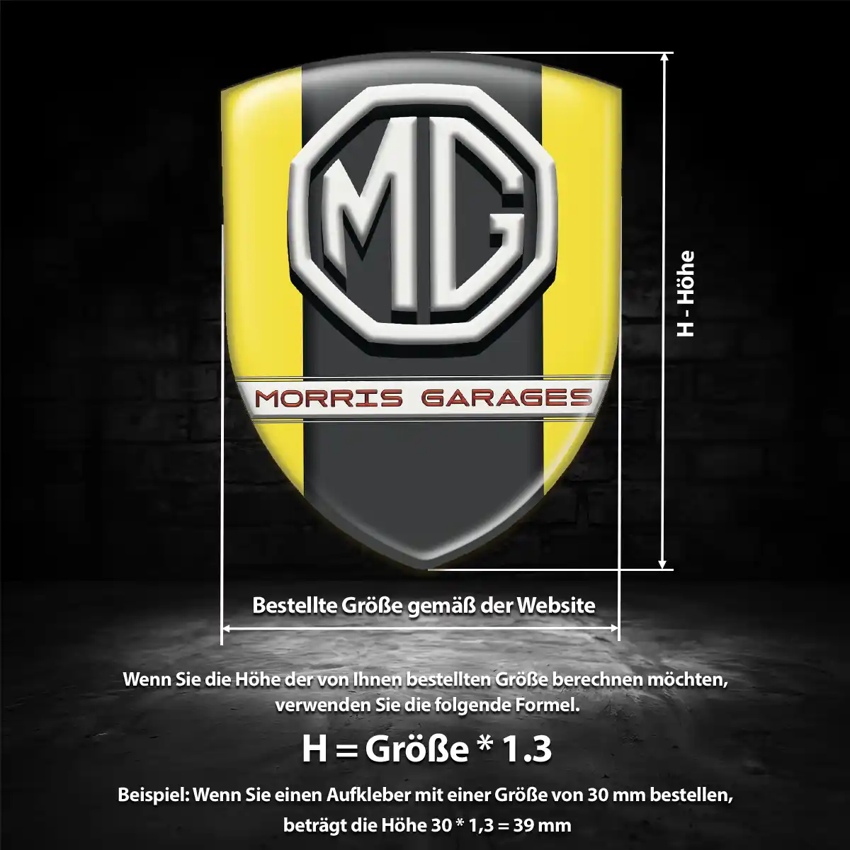 MG 3D Gel Aufkleber Stilvolles Design