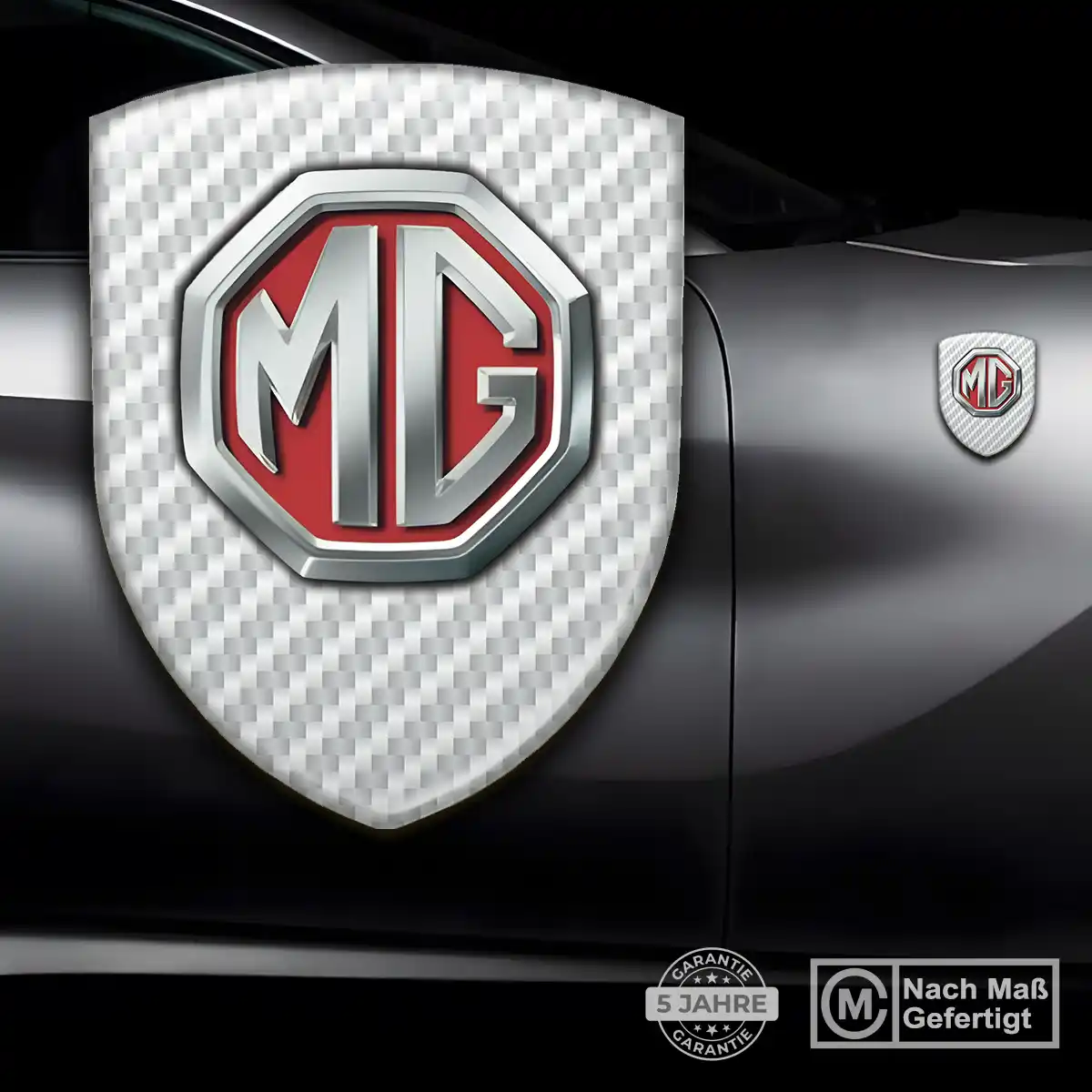 MG 3D Gel Aufkleber Wappen Anspruchsvolles Design