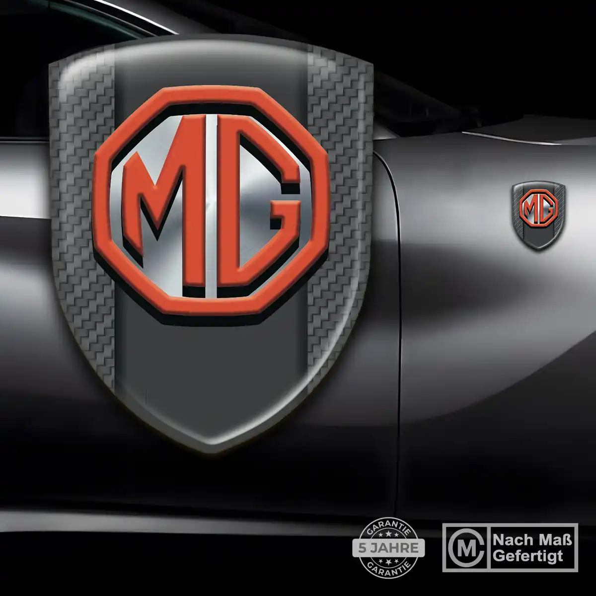 MG 3D Gel Aufkleber Wappen Auto Elegantes Design