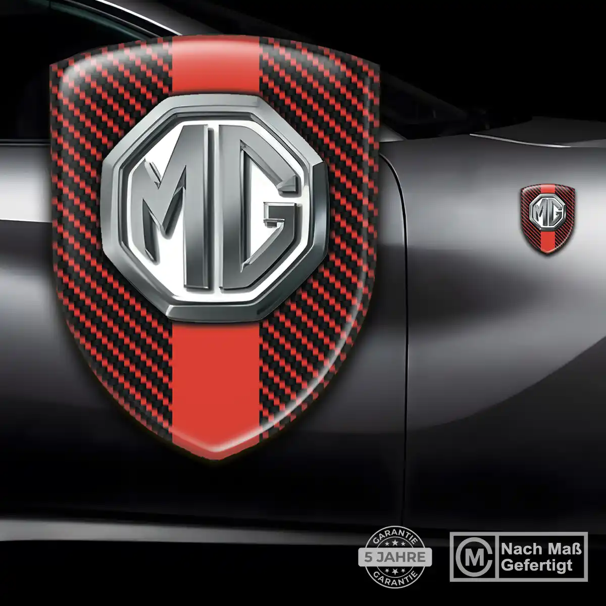 MG 3D Gel Aufkleber Wappen Auto Hochwertiges Harz