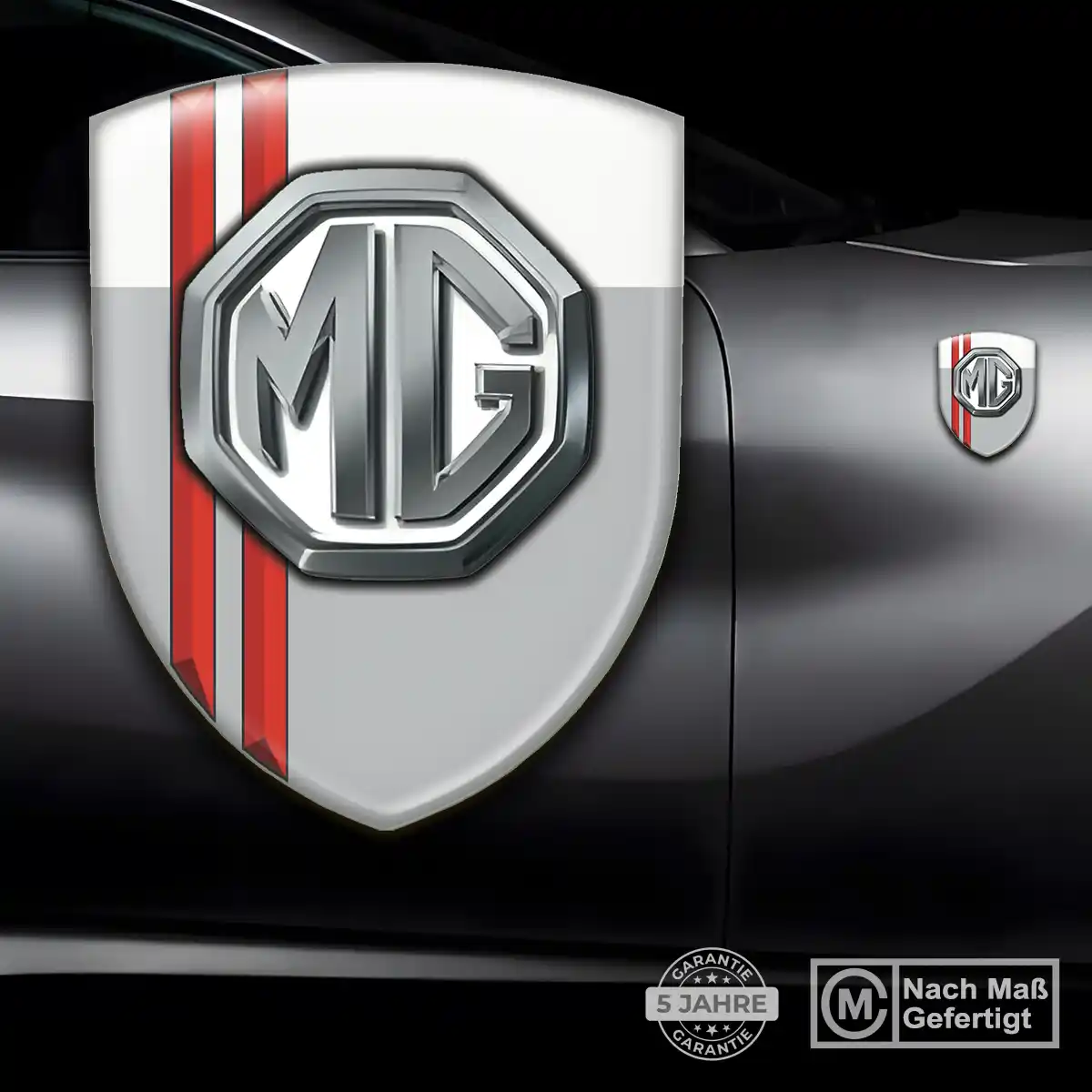 MG 3D Gel Aufkleber Wappen Auto Markenedition