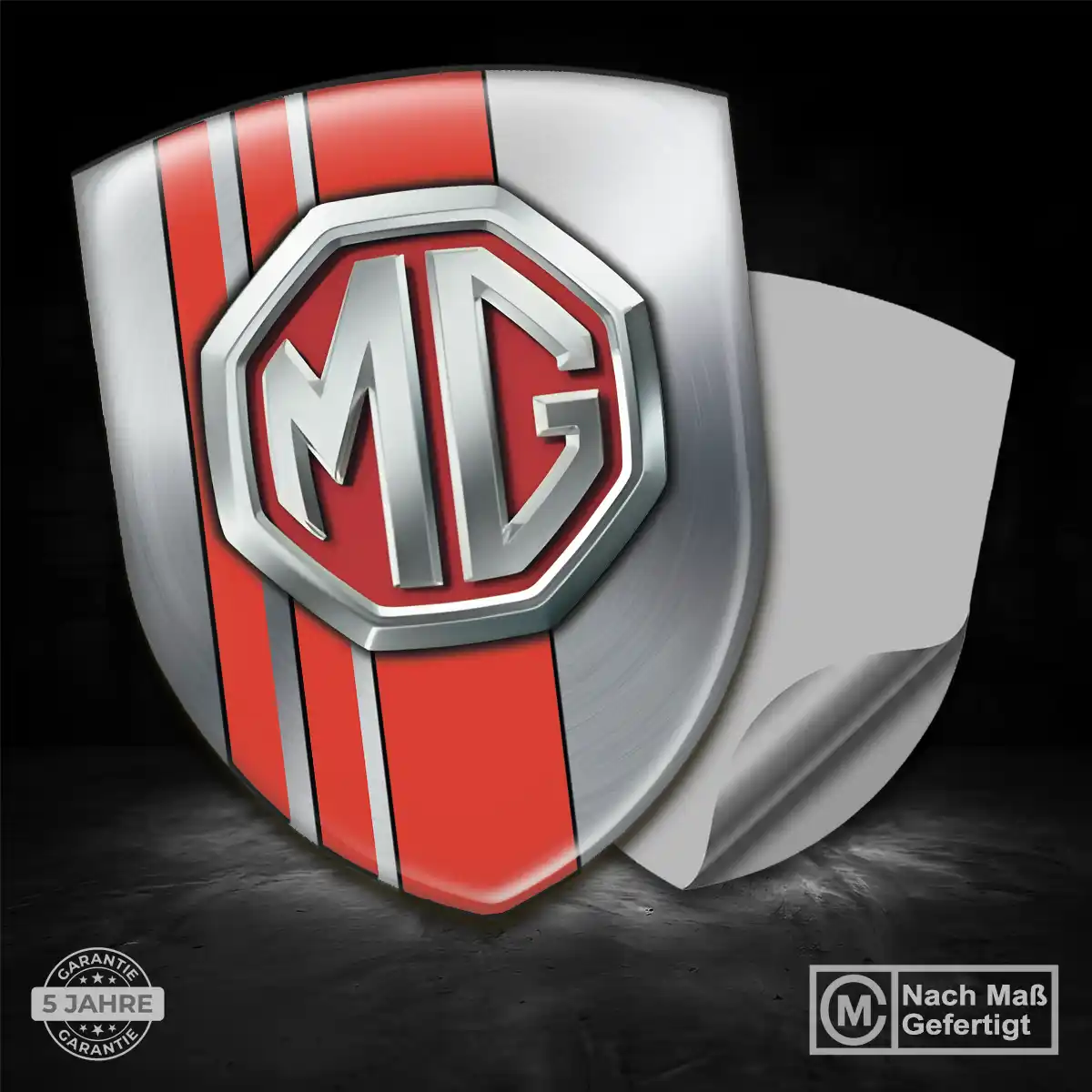MG 3D Gel Aufkleber Wappen Auto Premium-Edition